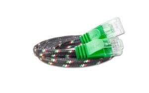 Wirewin Slim Toughkabel: UTP, 0.25m, grün Cat.6, AWG36, Klinkenschutz, Nylonmantel