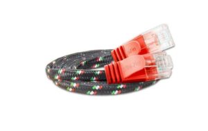 355213 - Mediatech Wirewin Slim Toughkabel: UTP, 1m, rot Cat.6, AWG36, Klinkenschutz, Nylonmantel