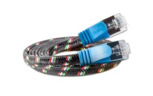 Wirewin Slim Toughkabel: STP, 0.25m, blau Cat.6, AWG36, Klinkenschutz, Nylonmantel