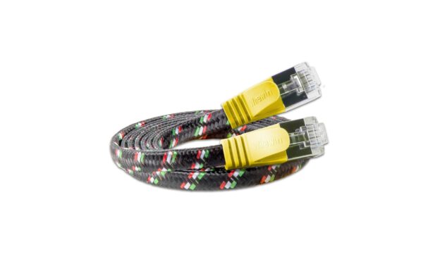 355235 - Mediatech Wirewin Slim Toughkabel: STP, 0.25m, gelb Cat.6, AWG36, Klinkenschutz, Nylonmantel