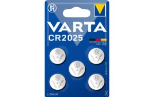 355389 - Mediatech VARTA Knopfzelle CR2025, 3.0V, 5Stk 5 Stück, Blister Verpackung