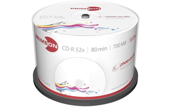355424 - Mediatech Primeon CD-R 700MB 50er Spindel bis 52-fach, bedruckbar kaufen Schweiz | Mediatech.ch