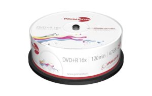 Primeon DVD+R 4.7GB 25er Spindel bis 16-fach, bedruckbar