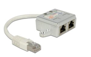 356767 - Mediatech Delock RJ45 ISDN Anschlussverdoppler 2xISDN ermöglicht 1 Kabel für 2xISDN Anschluss
