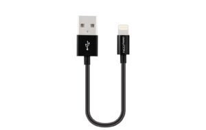 DeleyCON Lightning-USB Kabel 15cm, schwarz Apple MFI zertifiziert und lizenziert kaufen Schweiz | Mediatech.ch
