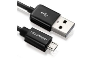 DeleyCON USB2.0-Kabel A-MicroB: 1.5m schwarz kaufen Schweiz | Mediatech.ch
