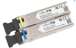 Mikrotik SFP BiDi Modul Paar: S-3553LC20D 1Gbps, Singlemode, Simplex, 20Km kaufen Schweiz | Mediatech.ch