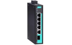 359130 - Mediatech Moxa EDS-G205-1GTXSFP: 5 Port Switch 1Gbps, DIN-Rail Montage, -10 bis 60° C, ohne NT,