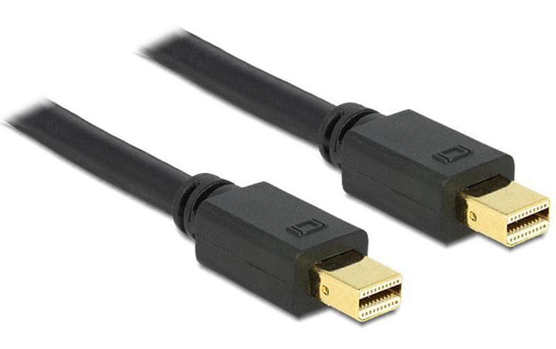 Mini-Displayportkabel 2m, schwarz, DP1.2 Mini-Displayport zu Mini-Displayport