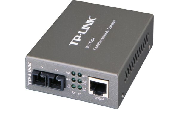 361099 - Mediatech TP-Link MC110CS: Medien Konverter 100Mbit/s, SC Duplex, SM, 1xRJ45 kaufen Schweiz | Mediatech.ch