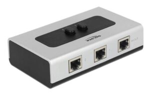 362653 - Mediatech Delock Gigabit LAN Switchbox 2Port manuell mechanische Umschaltung, bidirektional kaufen Schweiz | Mediatech.ch