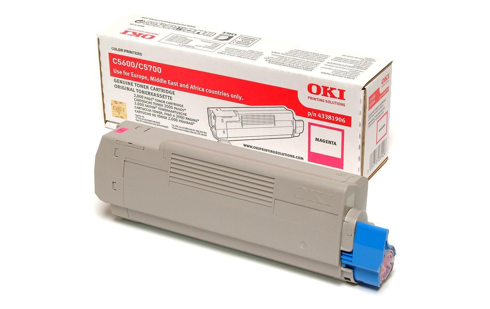 Toner magenta zu OKI 5700/5600 43381906, 2000 Seiten @5% Deckung kaufen Schweiz | Mediatech.ch