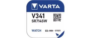 VARTA Knopfzelle Watch V341, 1.55V, 10Stk 10 Stück, Blister Verpackung, Watch Serie