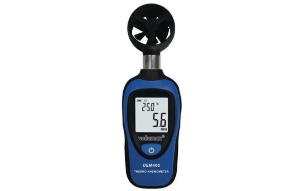 Velleman DEM400 Hand-Windmesser m/s, ft/min, mph, km/h und Knoten, °C, °F kaufen Schweiz | Mediatech.ch