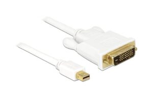368597 - Mediatech Delock MiniDisplayPort - DVI-D, 2m Weiss, DVI-D 24+1 Duallink kaufen Schweiz | Mediatech.ch