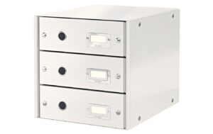 Leitz Schubladenbox mit 3 Schubladen weiss