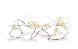 STT Lichterkette LED Batteriw Stars 20 2m, 20 LED warmweiss, Batteriebetrieben