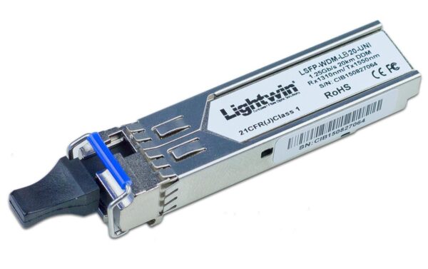 372686 - Mediatech Lightwin LSFP-WDM-LB20-UNI:SFP Transceiver 20km,Simplex, WDM RX1310, TX1550