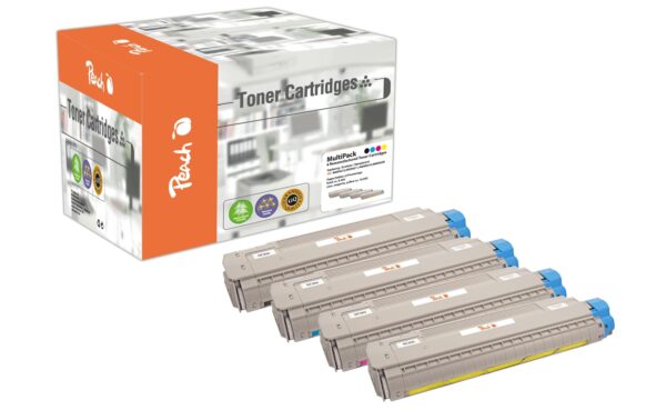 372919 - Mediatech Peach Toner OKI MC860-Series Multi Pack je 1x bk, c, m, y kaufen Schweiz | Mediatech.ch