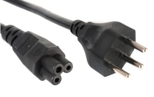 Netzkabel 250V / 2.5A, 8m, 3 polig Stecker Typ12, C5, schwarz