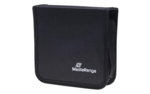 Mediarange CD-Tasche für 24 CDs, schwarz robuster Reissverschluss, Tragschlaufe kaufen Schweiz | Mediatech.ch