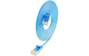 Wirewin Slim Patchkabel: UTP, 7.5m, blau Cat.6, AWG36, Klinkenschutz, rund, 2.8mm