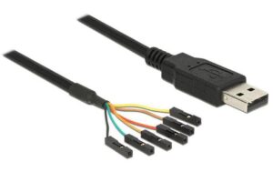 Delock 1.8m USB-Seriel TTL Kabel, 6Pin, 5V Chipset: FTDI 232RL,Buchse einzeln steckbar