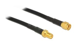 378348 - Mediatech Delock RP-SMA Buchse zu RP-SMA-ST 1m Antennen Verlängerungskabel für 2.4 / 5Ghz