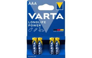 VARTA Longlife Power AAA, 1.5V, 4Stk vergl. Typ LR03, MICRO, AM4, KA3, AAA kaufen Schweiz | Mediatech.ch
