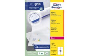 Avery Zweckform Etiketten A4, 99.1 x 57.0 Packung zu 100 Blatt / 1000 Etiketten