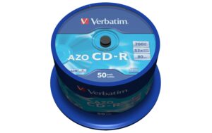 Verbatim CD-R 52x 80Min/700MB 50er Spindel Bis 52-fach, m.Logo/n.bedruckbar / Datalife