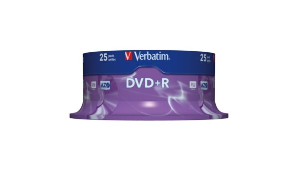 Verbatim DVD+R Medien 4.7GB,16x,25er Spind n.bedruckbar / mit Logo