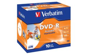 Verbatim DVD-R Medien 4.7GB,16x,10er Pack Wide printable Surface
