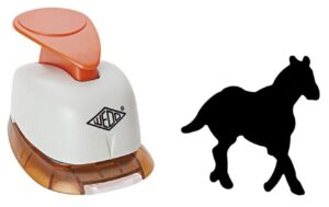 WEDO Motivlocher gross, Pferd ca 2.5 cm, mit praktischem Auffangbehälter