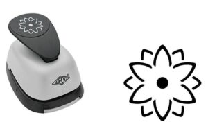 WEDO Motivlocher 3D, Blume ca 3.5 cm, mit praktischem Auffangbehälter