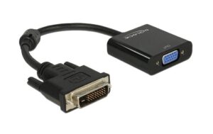 Delock DVI-D-Stecker zu VGA-Buchse Konverter 24+1 Pin DVI-D Stecker auf VGA 15Pin Buchse kaufen | Mediatech.ch