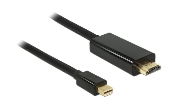 Delock MiniDisplayPort - HDMI, 2m Schwarz, HDMI-A