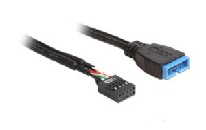 Delock USB Kabel intern 60cm, Pinheader USB3-Stecker zu USB2 Buchse kaufen | Mediatech.ch