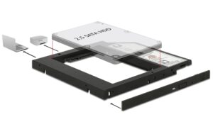 Delock Einbaurahmen für 1 x 2.5HDD/SDD passend für Slim 5.25 DVD-Slot kaufen Schweiz | Mediatech.ch