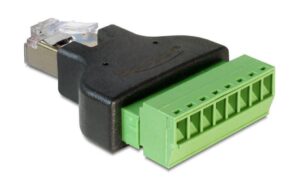 Delock RJ45 Stecker Terminalblock 8Pins 2-teilig
