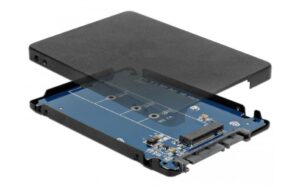 Delock M.2 zu SATA Adapter, inkl. 2.5 7mm für M.2 SSDs an 2.5 SATA, mit Gehäuse kaufen Schweiz | Mediatech.ch