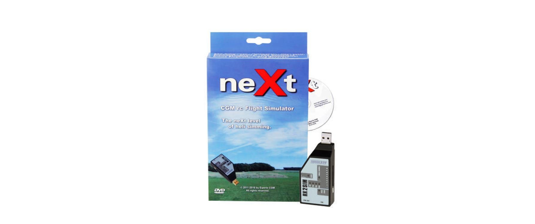 RCWare neXt CGM RC Heli Flugsimulator DVD und RX2SIM USB-Interface kaufen | Mediatech.ch
