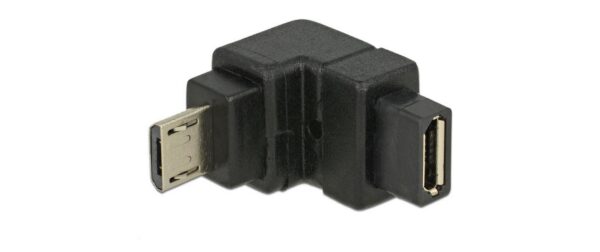 408809 - Mediatech Delock USB Adapter Micro-B zu Micro-B Buchse unten gewinkelt kaufen | Mediatech.ch