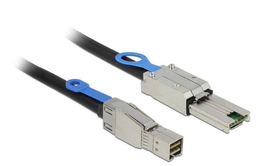 Delock SAS Kabel: SFF8644-SFF8088, 2m externes Kabel, HD Mini-SAS auf Mini-SAS