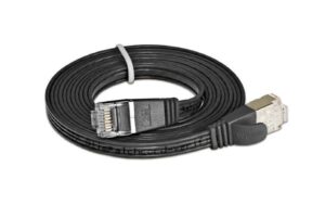 Wirewin Slim Patchkabel: STP, 0.15m,schwarz Cat.6, AWG36, Klinkenschutz, Längenaufdruck