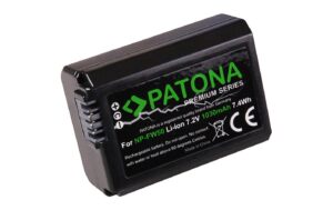 PATONA Premiu Akku NP-FW50, 1080 mAh / 7.2V für Alpha 7/6000/5000/5100