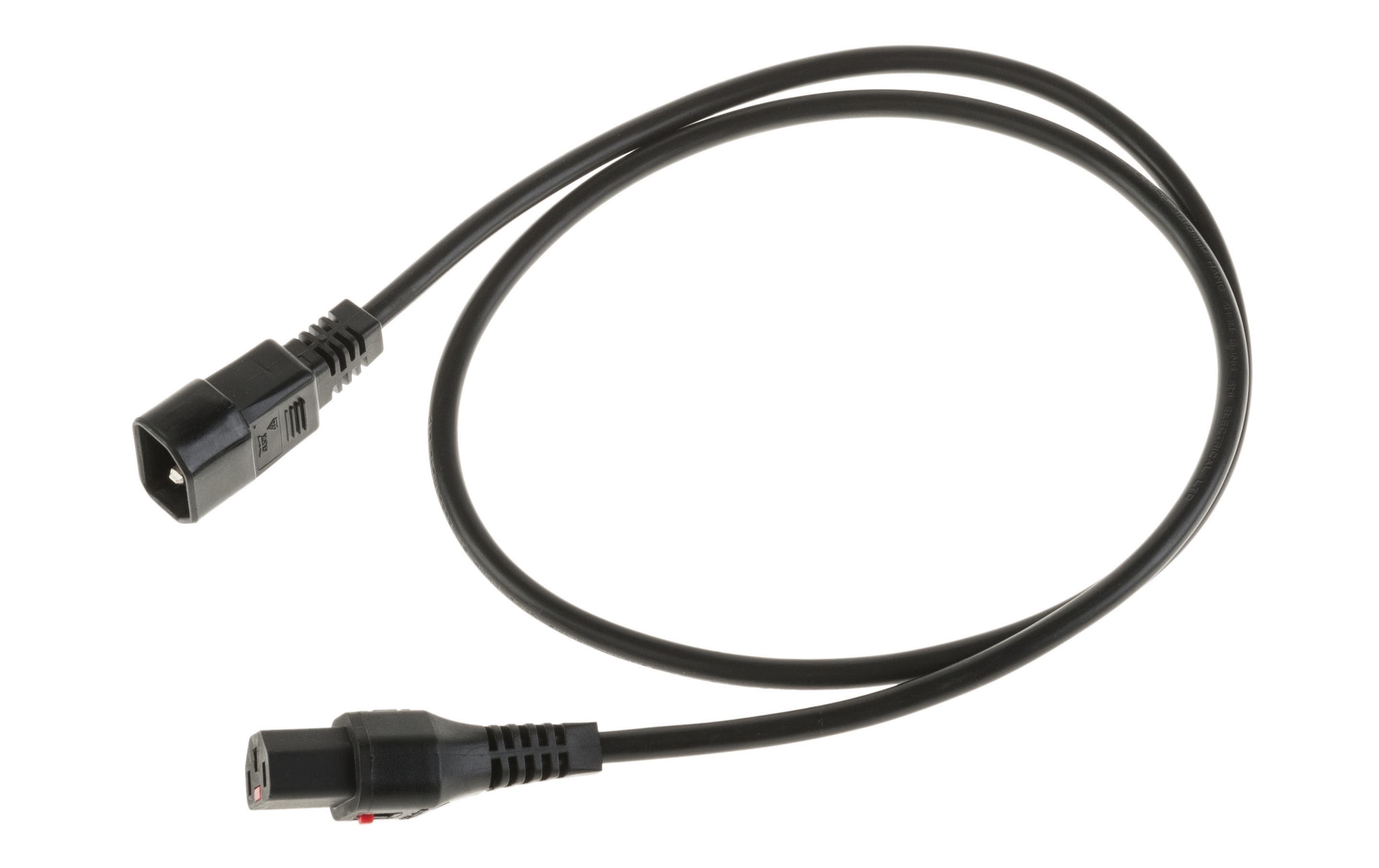IECLock Netzkabel 0.5m schwarz IECLock C13 - C14, 3x1.0mm2, H05VV-F