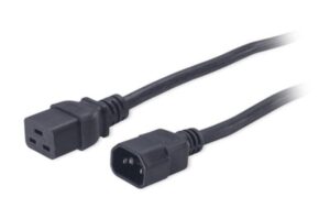 APC USV-Stromkabel, 10A IEC320 C14 zu C19 Eingang C14, Ausgang C19, Kabellaenge 1.98m