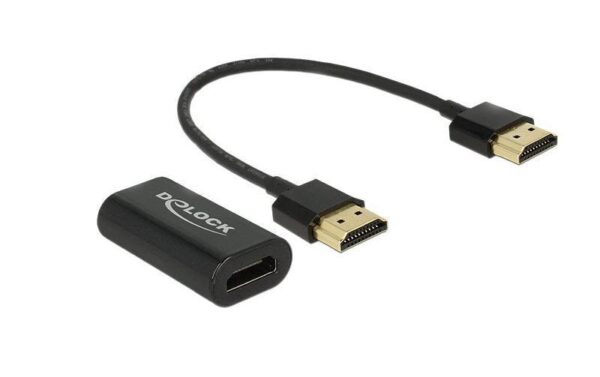 Delock Monitoradapter HDMI-A zu VGA-Bu schwarz HDMI-A Stecker zu VGA 15pin Buchse kaufen | Mediatech.ch