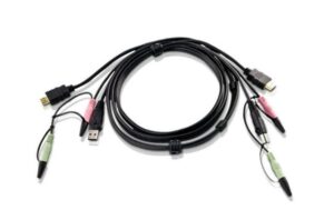 Aten 2L-7D02UH: USB-HDMI-KVM-Kabel 1.8M Anschluss: HDMI, USB und Audio kaufen Schweiz | Mediatech.ch